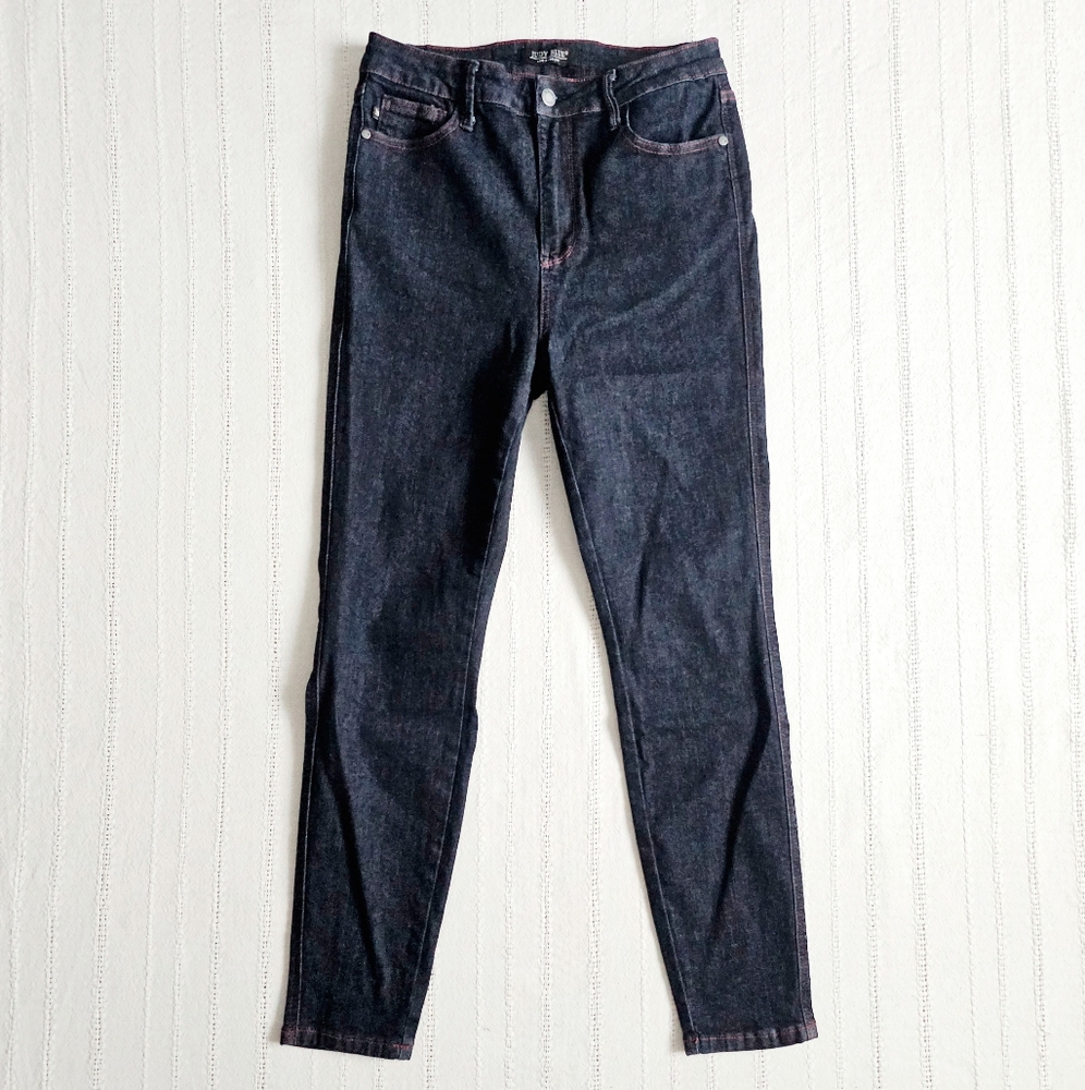 Judy Blue High Rise Dark Wash Heart Shaped Pockets Skinny Jeans Stretch 9/29 - Picture 7 of 15